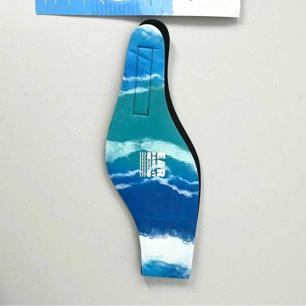 NEW Ear Band-It Ultra Swimming Headband Tie Dye Large Ages 8 Years-Adult